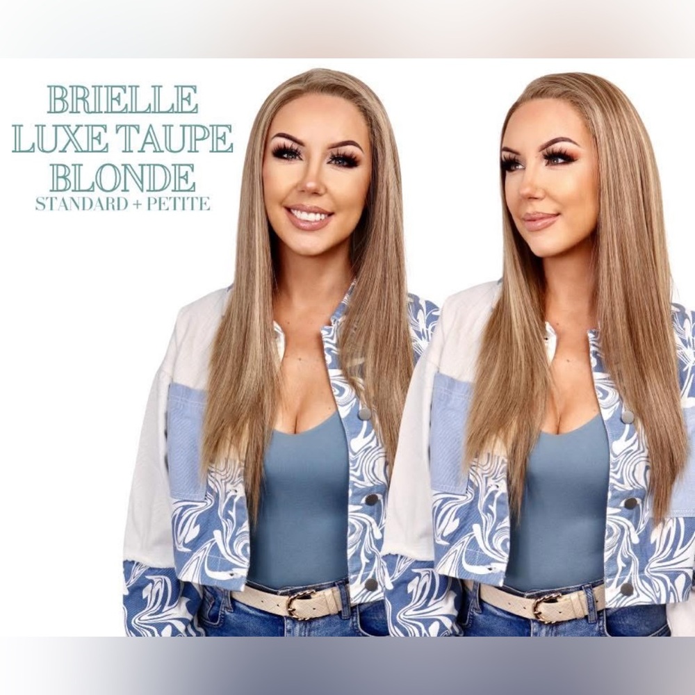 Chelsey Smith Crowns Lace Front Synthetic Brielle Luxe Taupe Blonde Standard Cap